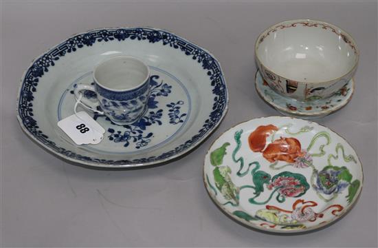 A group of 18th/19th century Chinese porcelain